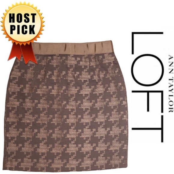 Vintage Dresses & Skirts - Ann Taylor Loft Vintage Y2K Skirt, 1990s, Geometric, Dusty Rose Pink Purple 8